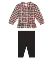[Polo Ralph Lauren Kids] Polo Ralph Lauren Kids Baby cotton shirt and leggings set M 3 multicoloured