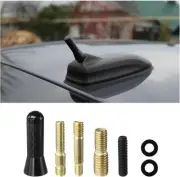 Car Short Antenna, 1.37" Stubby Aluminum Radio Antenna 1.37", Black