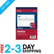 Compact Carbonless Invoice Book - 50 Pre-Numbered Sets, 5-9/16 x 8-7/16 inches