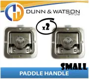Small Paddle Handle (Lock, Latch) x2 Camper Trailer, Caravan, Toolbox, Motorhome