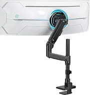 BEWISER Heavy Duty Monitor Arm Ultrawide Monitor Mount for 34-57 inches Screens,Weight Capacity Up to 44 lbs,Full Motion Height Swivel Adjustable Monitor Arm (Black)