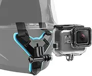 Helmet Belt mounting Bracket Liuwenjin Helmet Belt Mount + Waterproof Housing Protective Case for GoPro HERO7 Black /6/5