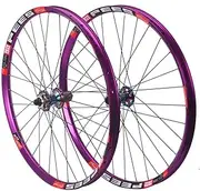 26" 27.5" 29" Mountain Bike Wheelset Aluminum Alloy Rim 32H High Strength Bike Wheels Quick Release Disc Brake Enduro Wheel Set, Compatible 8-12 Speed Cassette