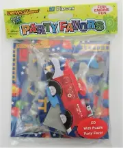 Drew's Famous Fire Engine Fun Puzzle & CD pack party favor Birthday