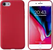 iPhone SE 2020 Case, iPhone SE 2020 Case Silicone Ultra Thin Shockproof Case with Soft Microfibre Cloth Lining Mobile Phone Case for Apple iPhone Se. (4.7 Inch, Red)