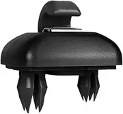fhtpr 1Pcs Sun Visor Clip,Fit For A1, A3 A4 A5 Q3 Q5 S3 S4 S5 TT Allroad 8U0857562A Interior Gray Holder Hook Bracket Hanger Car Visor Retaining Clip(Black)