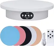 Turntable Display Stand, Motorized Rotating Display Stand, 360 Degree Electric Rotating Platform with Remote Control for Photography