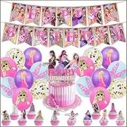 42 PCS Taylor Birthday Party Supplies Pack include Banner,cake topper, cupcake toppers, Balloons, for Birthday Party Decoration