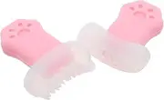 EXQUIMEUBLE 1 Pair Cat Paw Eyelash Stamps Tool Reusable Lower Lash Applicator for DIY Lash Extensions Creative Design Variety of Colors for Makeup Beginners and Unique Looks