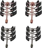 [MAGICVVARE] 4 Pairs of Tieless Elastic Shoe Laces No Tie Shoelaces for Kids and Adult with Strong Lock and Speed Shoestrings