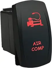 12V 20A / 24V 10A ON-Off Rocker Switch AIR COMP 6C10R Universal fits Toyota Nissan Holden Mitsubishi Ford Amarok etc. Dual LED in red
