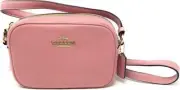 NWT NEW COACH Mini JAMIE CA069 Pebbled Leather Camera Crossbody Pink