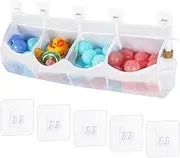 Toy Storage Box, Bathroom Toy Shelf, Space-saving Bath Storage, Space-saving Design, Sturdy And Water Resistant, 70x20.5x16cm For Friends Family Home Hotel Park Pool Use