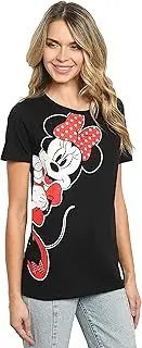 [Disney] Womens T-Shirt Eeyore or Minnie Mouse Lean in Side Print