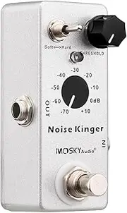 Labymos Noise Kinger Noise Gate Noise Canceller Noise Reducer Guitar and Bass Effector Mini Electric Bass Guitar Effect Pedal Noise Reduction 2 Modes True Bypass