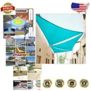 Commercial Grade 22' Turquoise Sun Shade Sail - Waterproof & Breathable Fabric