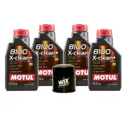 4L Motul 8100 X-CLEAN + 5W30 Wix Filter Motor Oil Change Kit API SN/CF (for: Daihatsu)