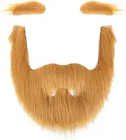 Fake Beard & Mustache and Self-Adhesive Eyebrows, Masquerade Theater Stage