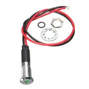12V 8mm LED Metal Dash Pilot Panel Indicator Warning Light Lamp Car Motorcycle Boat Marine 29 BLUE