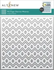 Altenew Heritage Chevron Weaves Stencil