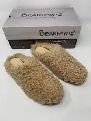 Bearpaw Womens Tribeca Taupe Mule Slippers Size 6 M