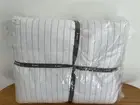 West Elm White Stripe Reversible Organic Cotton King Comforter Blanket Quilt New