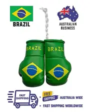 BRAZIL / BRAZILIAN Flag Mini Gloves Ornament Car hanging gloves