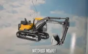 Custom Volvo EC140E Excavator 1/100 Scale Christmas Ornament Deere CAT Deere