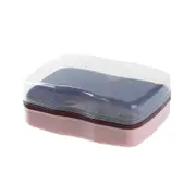 4PCS Double Layer Plastic Travel Soap Box Dish Plate Case Holder Container Wash Shower Home Shower Bathroom Sealed Soap Dishes