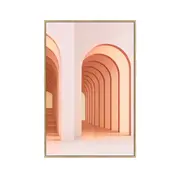 Maine & Crawford 90x60cm Indi Architecture Canvas w/ Floating Frame Wall Art