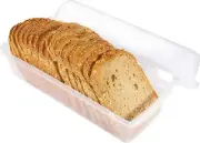 Plastic Bread Container Bread Storage Bin Bread Box For Countertop Lightweight