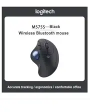 Logitech ERGO M575S ergonomic mouse, trackball mouse, wireless Bluetooth dual