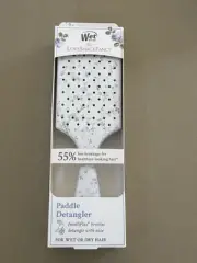 Wet Brush x LoveShackFancy Paddle Detangler Hair Brush English Ivy Blue In Hand