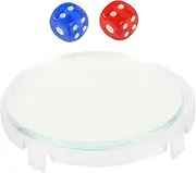 Vaguelly 1 Set Tempered Glass Lid for Mahjong Machine Protective Dice Cover Tool Ensures Cleanliness Durability Compatible with Mahjong Tables