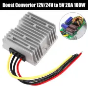 DC 12V 24V to DC 5V 20A 100W Converter Step Down Voltage Regulator Waterproof AU