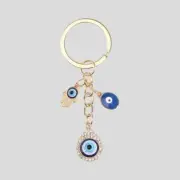 Rhinestone Evil Eye, Hand & Eye Shape Keychain for Daily Use