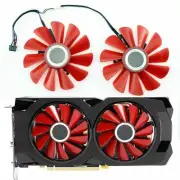 Pair Fans Cooling Fan For XFX RX570 RX580 RS Replace Video GPU 85mm 4pin