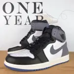 ONE YEAR_ NIKE AIR JORDAN 1 AJ1 白 黑 藍 麂皮 籃球 男女 555088-115潮鞋