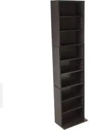 Atlantic Summit Adjustable Media Cabinet - Holds 261CD, 114DV, 132 Blu-Ray/Games