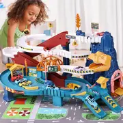 Electric Rail Car Dinosaur Curve Road Rail Car Puzzle Toys Adventure Winding Road Drive Children Gifts