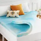 Mattress 3 Inch Swirl Gel AeroBreeze Cooling Air Flow Memory Foam Mattress Toppe