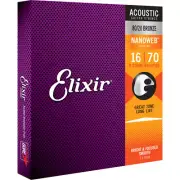 Elixir NANOWEB 80/20 Bronze Acoustic — 11308 8-String Baritone .016-.070