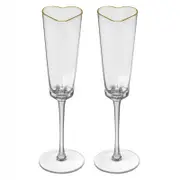2pc Amour Clear Thin White Wine/Champagne Glass/Glassware