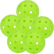 MUELODSIC 6Pcs Luminous Plastic Hole Balls for Training Durable Practice Balls with Balanced Design Suitable for All Ages and Skill Levels