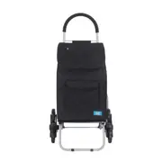 Handy Trolley Foldable 99cm/40L Shopping Grocery Bag w/ Climbing Wheels Black
