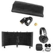 Audio Technica AE5400 Handheld Vocal Condenser Microphone Mic+Shield+Headphones