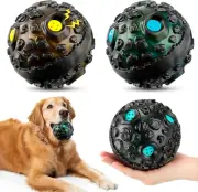 2 Pcs Dog Toy Ball Interactive Aggressive Chewers Durable Fetch Ball Dog Squeaky