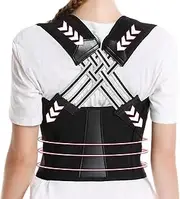 Posture Corrector Men Women, Adjustable Back Straightener Posture Corrector, Upper Back Brace Posture Brace Shoulder Brace, Support for Neck, Shoulders and Back