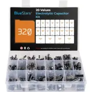 BlueStars 20-Value Aluminum Electrolytic Capacitor - 320 pcs - Assortment Box...