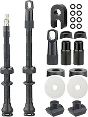 Tubeless Valves, Tubeless Tire Valve Kit, Bike Repair Kits, No Tubes Stems, 50mm/80mm, Aluminum Alloy Stem, Fits Tire Rims, Scooter, Motorcycle, ATV,